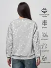 Женский свитшот / Белый тигр в шапке Санты