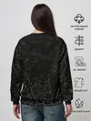 Женский свитшот / Квадрат Малевича как фон
