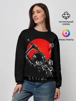 Женский свитшот / Химура Кенсин - Rurouni Kenshin