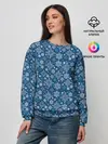 Женский свитшот / Снежные Узоры на Новый Год
