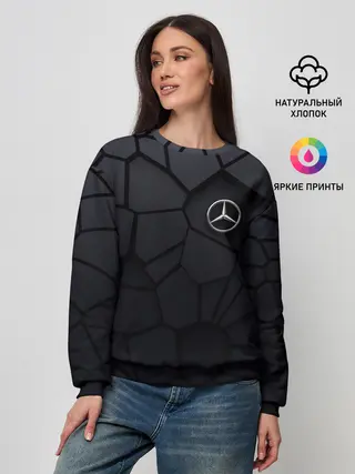 Женский свитшот / Мерседес 3D плиты
