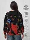 Женский свитшот / Игра в кальмара пламя.