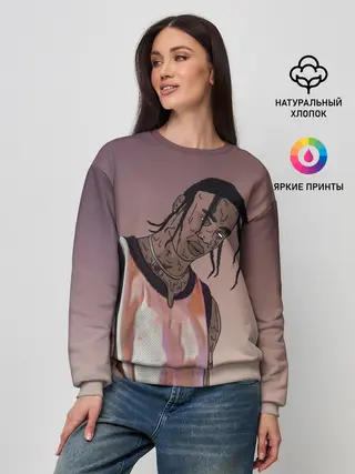 Женский свитшот / Потёкший Тревис