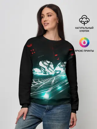 Женский свитшот / Кибератака