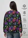 Женский свитшот / Снежинки в разных цветах