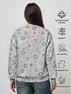 Женский свитшот / ОПАСНЫЙ ТРЕУГОЛЬНИК | ИГРА В КАЛЬМАРА