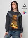 Женский свитшот / It Takes Two БОСС КОРОЛЕВА ОС