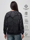Женский свитшот / Карбоновые 3D плиты | 3Д плиты геометрия