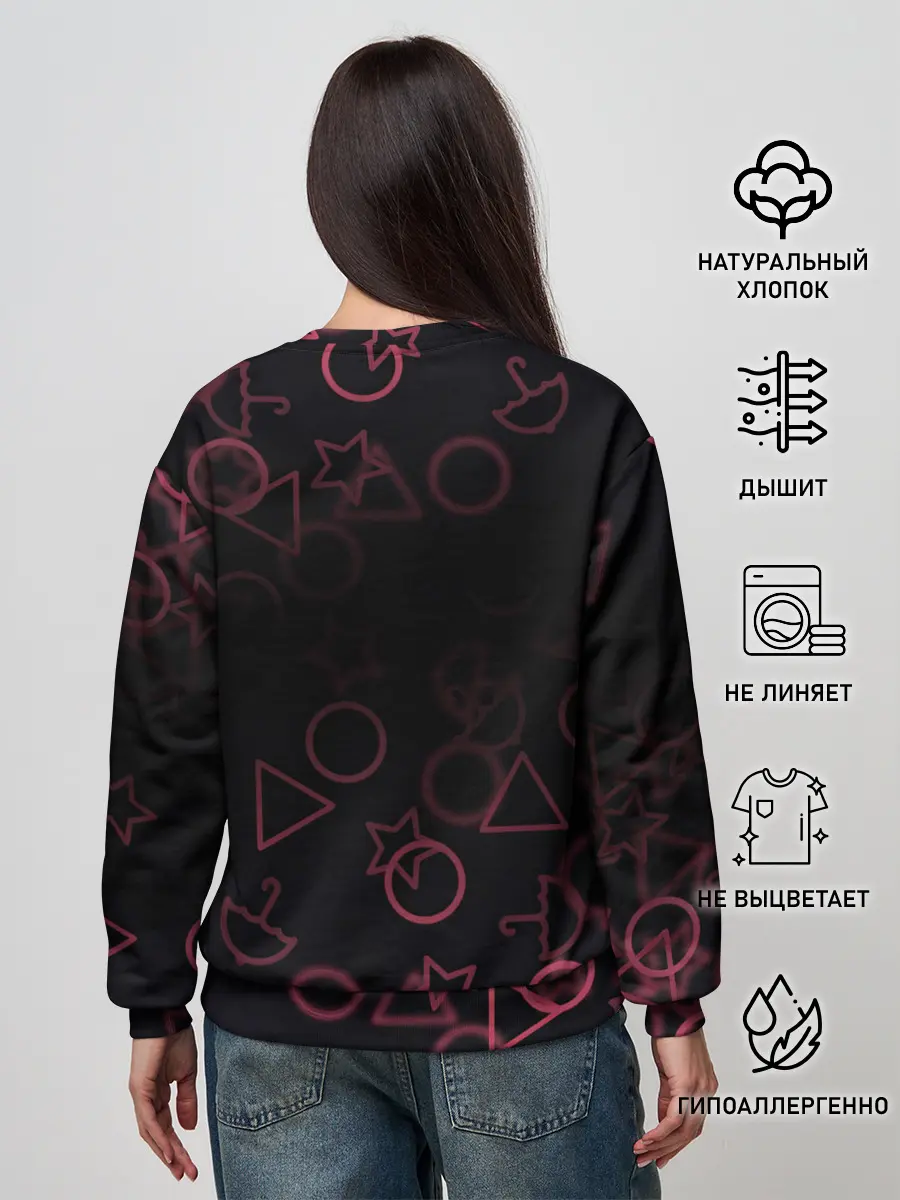 Женский свитшот / Squid Game Pattern.