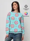 Женский свитшот / Розовые пончики