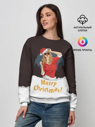 Женский свитшот / Снегурка