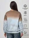 Женский свитшот / Медведь с рыбой во рту