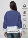 Женский свитшот / Санта в трубе с Оленем