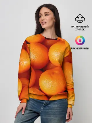 Женский свитшот / Мандаринчик чик