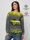 Женский свитшот / БМВ | ЖЕЛТЫЙ ПЕРФОРМАНС