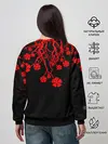 Женский свитшот / Дерево с Чёрный клевером.