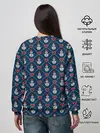 Женский свитшот / Снеговики с Сердечками