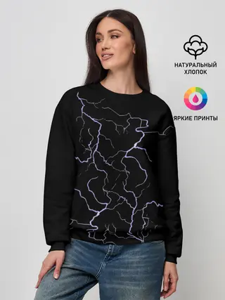 Женский свитшот / МОЛНИЯ | LIGHTNING
