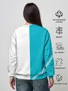 Женский свитшот / Годжо Сатору бирюзовый Магическая битва