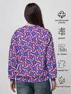 Женский свитшот / Красочный фон с цветами