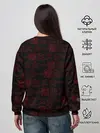 Женский свитшот / SCARLXRD RED PATTERN JAPAN STYLE