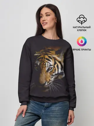 Женский свитшот / Год тигра. Голова