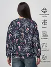 Женский свитшот / Паттерн с веточками
