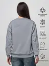 Женский свитшот / Два снеговика