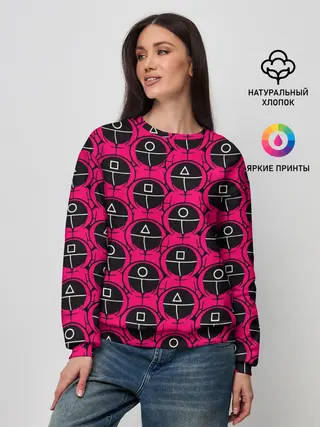 Женский свитшот / ИГРА В КАЛЬМАРА / ОХРАННИКИ