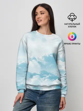 Женский свитшот / Плотные облака