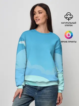 Женский свитшот / Небо после грозы