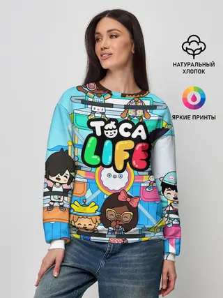 Женский свитшот / Toca Boca | Тока Бока аттракцион