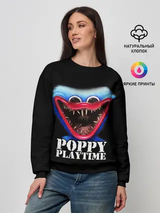 Женский свитшот / Poppy Playtime ХАГГИ ВАГГИ
