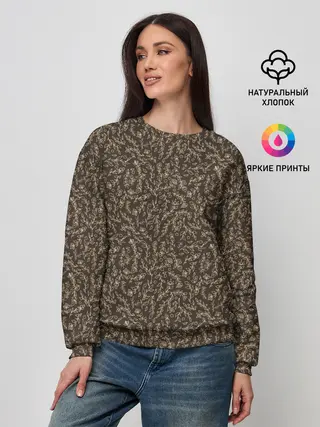 Женский свитшот / Растительный осенний фон