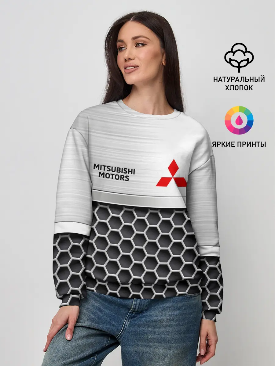 Женский свитшот / Mitsubishi | Стальная решетка