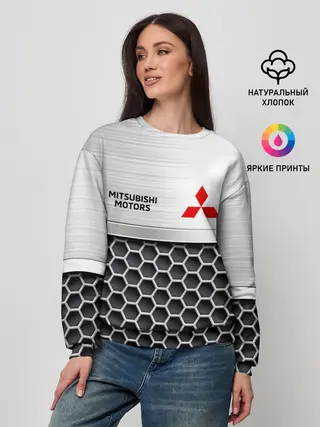 Женский свитшот / Mitsubishi | Стальная решетка
