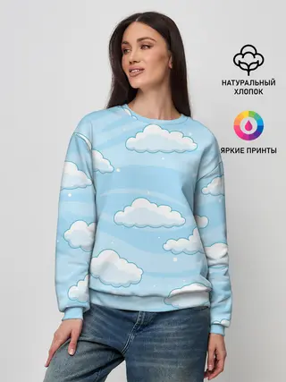 Женский свитшот / Зимние облака