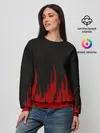 Женский свитшот / Pixel Fire