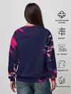 Женский свитшот / ДЕВУШКА В КИМОНО И ПТИЦАМИ