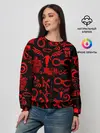 Женский свитшот / ТОКИЙСКИЕ МСТИТЕЛИ КРАСНЫЕ ТАТУ