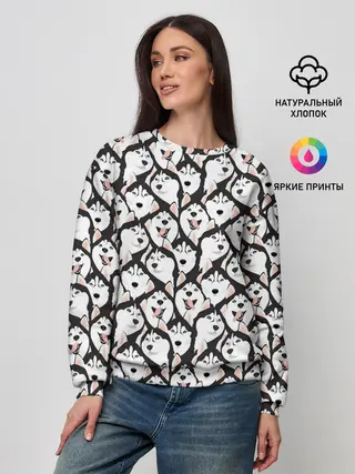 Женский свитшот / Сибирский Хаски