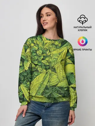 Женский свитшот / Растительная жизнь - Хоста