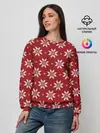 Женский свитшот / Снежный орнамент