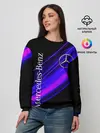 Женский свитшот / MERCEDES-BENZ / МЕРСЕДЕС-БЕНЗ / ПУРПУРНЫЙ