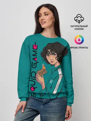 Женский свитшот / Кан Сэ Бёк сжигает визитку