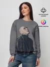 Женский свитшот / Задумчивый Хаски