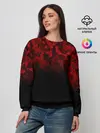 Женский свитшот / BLACK RED CAMO | RED MILLITARY