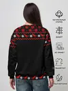 Женский свитшот / Новогодний пивозавр