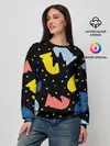 Женский свитшот / Шахматные фигуры цветные