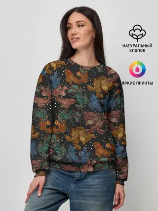 Женский свитшот / Тайские рыбки